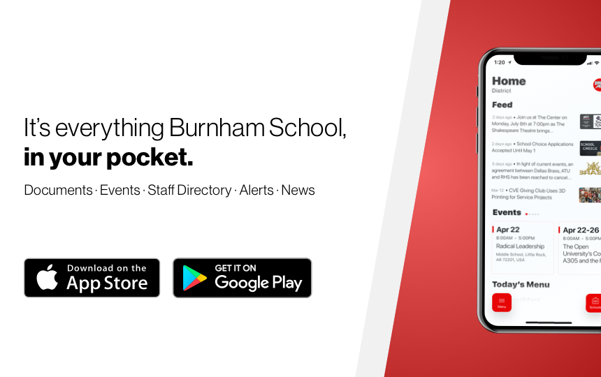 It's everything Burnham School in your pocket.
