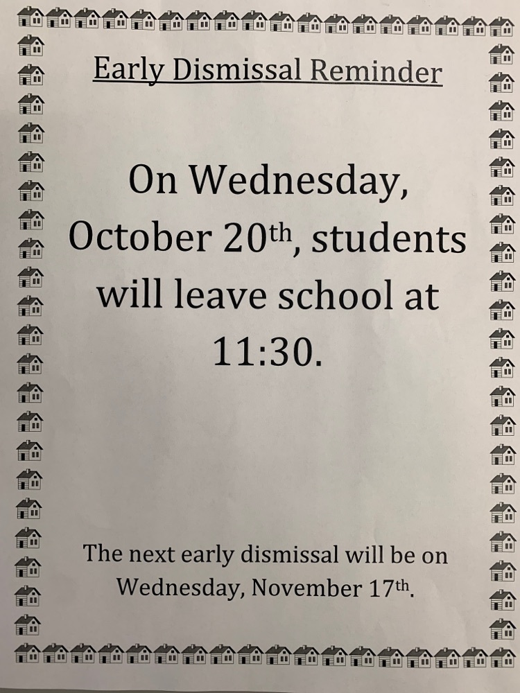 10/20 Early Dismissal