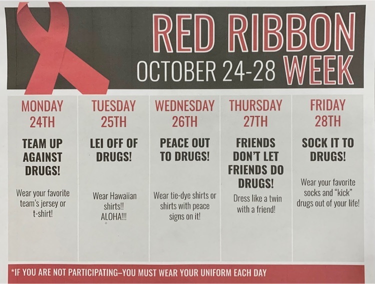 Red Ribbon Spirit Week